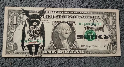 Banksy dismaland real dollar - banksy,