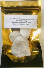 African Natural Potassium Alum Stone Skin Care Tighten And After Shave 100g