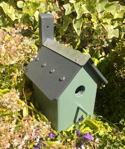 Wooden bird house nesting - house,