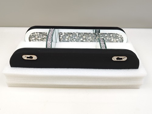 Silver mirrored candle - silver,