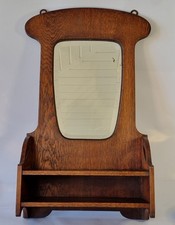 Early 20th Oak Shelf Hall Wall