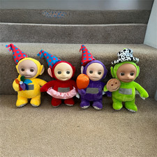 4 x Talking Party Teletubbies Set Soft Toys Party Dipsy LaLa Bundle All Working