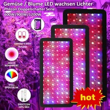 PHLIZON 600W 1200W LED Grow Light Full Spectrum Plant Lamp Houseplants Veg
