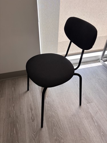 Ikea black small chair - black,