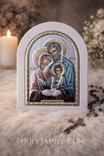 Silver Orthodox Holy Family