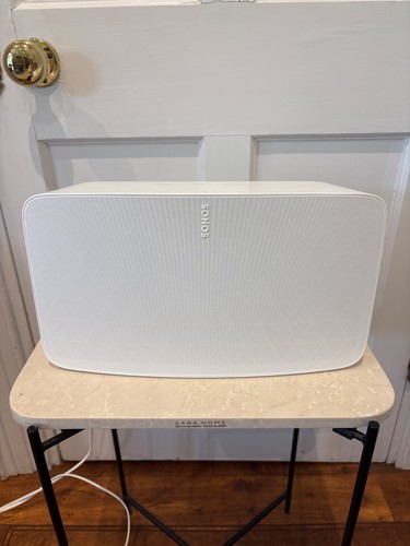 New white sonos speaker - sonos, speaker.