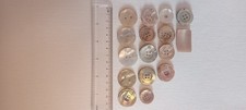 vintage buttons 15 round