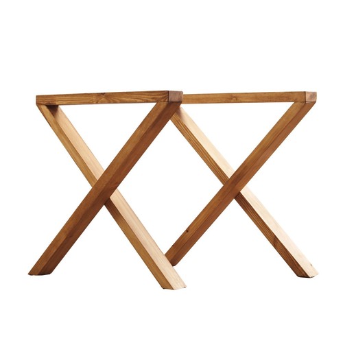 Solid wood crossover table - solid,