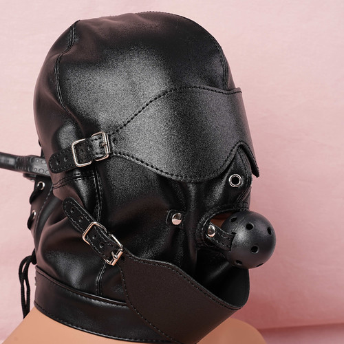 Fetish gimp mask ball mouth - mask, &
