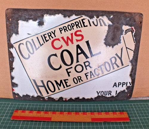 Antique vintage enamel sign - antique,