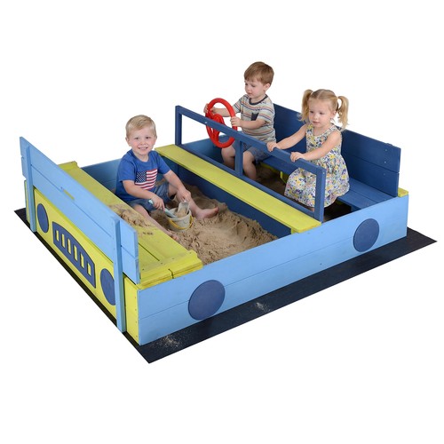 Playhouse sandpit with - playhouse, &
