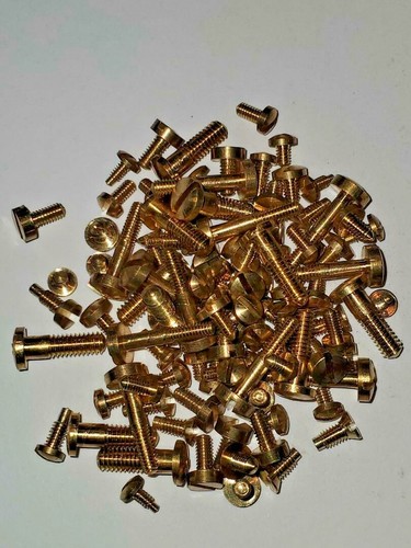 Solid brass clock - brass, bells