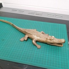 Vintage Large Brass Alligator