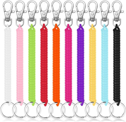 10pcs spiral keyrings - 10pcs, stretchy