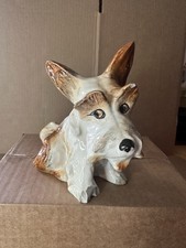 Vintage Mid Century Modern Ceramic Scotty Dog 1295 Figurine By Sylvac