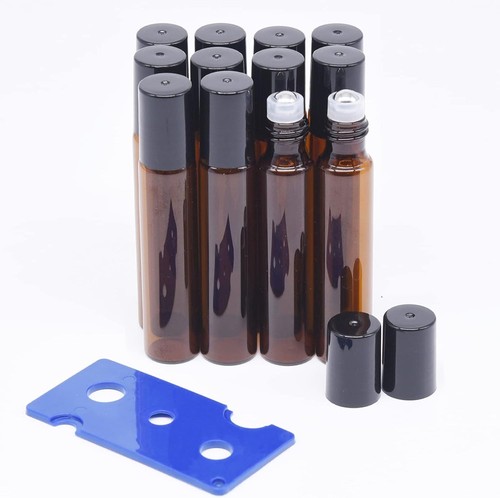 Amber glass roller - ml,