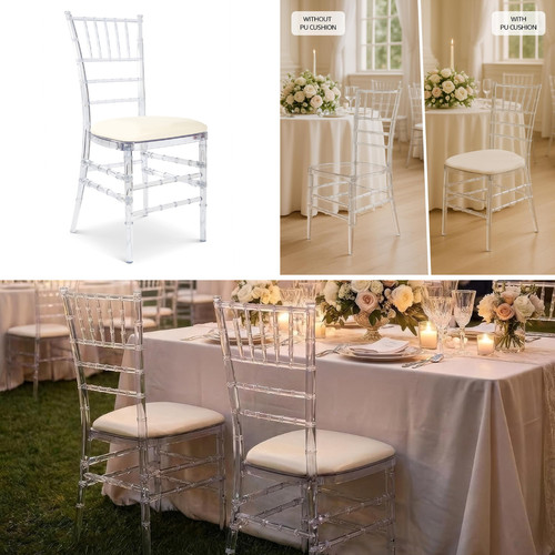 Clear acrylic chiavari chair - clear,