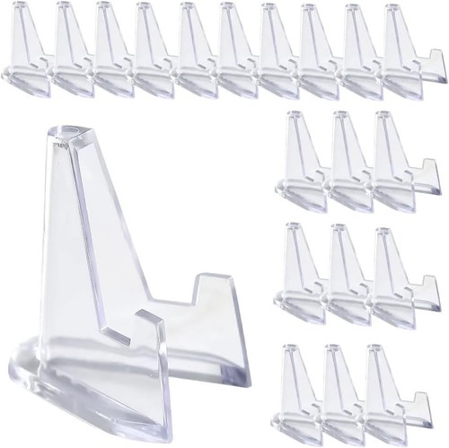 20pcs clear mini - clear, easel
