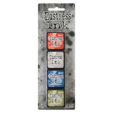 Tim Holtz Distress Mini Ink Pads 4pcs - Kit 5