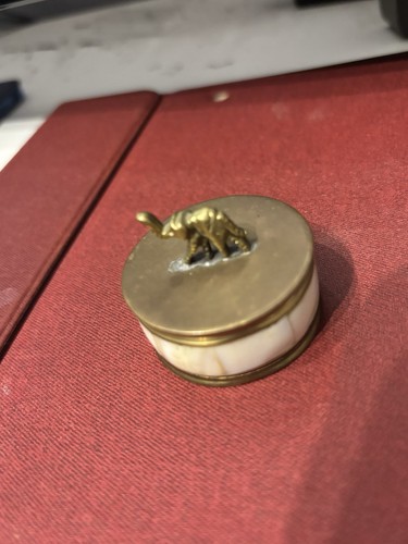 Brass and mother - brass, pearl
