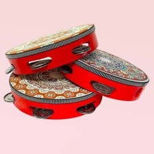 Wooden Floret Hand Drum 8 Inch