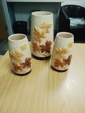 Set Of 3 Sylvac Vases