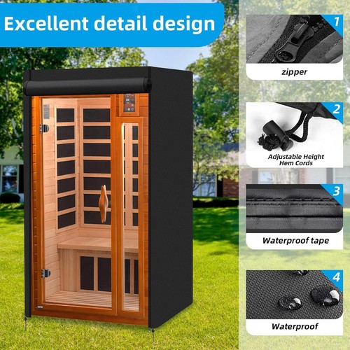 Outdoor sauna cover windproof - outdoor,