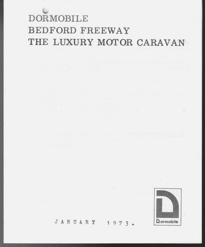 Bedford dormobile freeway - dormobile,
