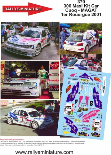 Decals ref 0370 peugeot - 1/32,