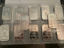 1oz silver bar x 12 999 silver