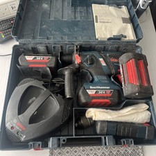 Bosch GBH 36 V-EC Compact Heavy Duty Drill 3 Batteries Charger Case and Bits