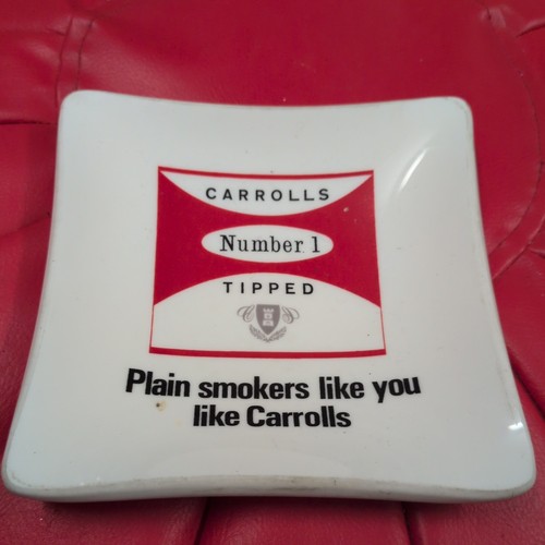 Carrolls used pub ashtray - pub,
