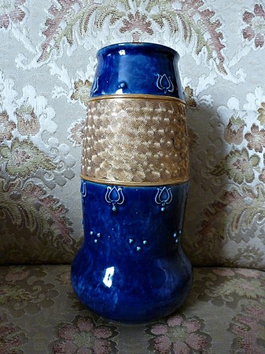 Cobalt blue doulton lambeth - doulton,