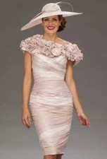 Ian Stuart ISL720 Mother of  the Bride Dress with detachable Rose Collar 