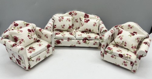 Dolls house furniture floral - house,