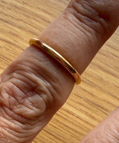 Vintage 22ct gold wedding - gold,
