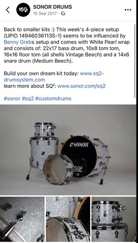 Sonor sq2 vintage beech - sq2,