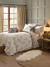 Duvet Cover Bed Set Forest Animals 100% Brushed Cotton Dreams & Drapes Natural