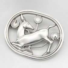 Georg Jensen 256 Deer Brooch