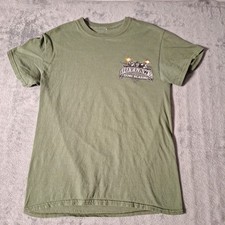 World Of Outlaws Guns Blazing T-Shirt Size Small Green Cotton Sprint Series 2021