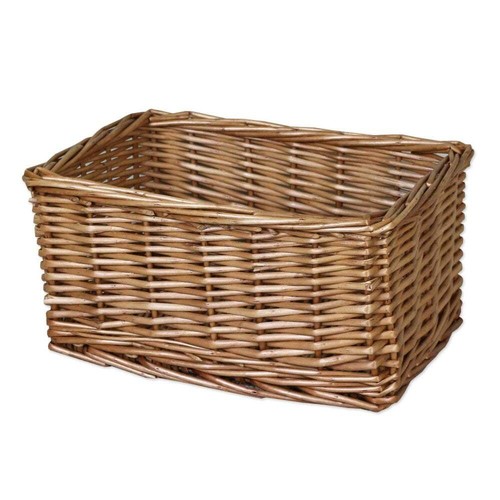 Small natural wicker storage - natural,