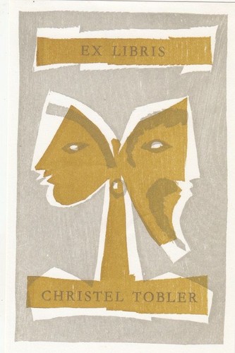 Exlibris bookplate color - exlibris,