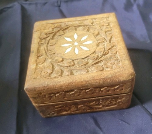 Vintage hand carved - carved, wooden