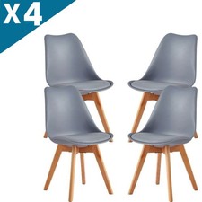 4 Pcs Tulip Dining Chairs Set