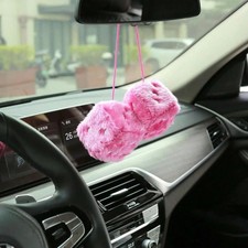 Fuzzy Plush Dice for Car