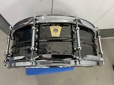 Ed Shaughnessy's Ludwig Black Beauty 14x5 Hammered 10 Tube Lug Snare Drum,