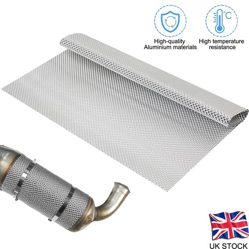 Embossed aluminum heat shield - heat,