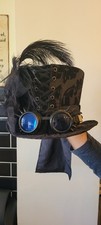 Steampunk Black Top Hat with