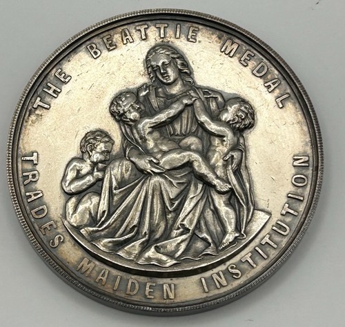 Large victorian silver medal - large,