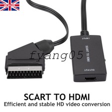 SCART to HDMI Converter Cable SCART > HDMI ** OLD DVD TO HD TV ** Video Adapter